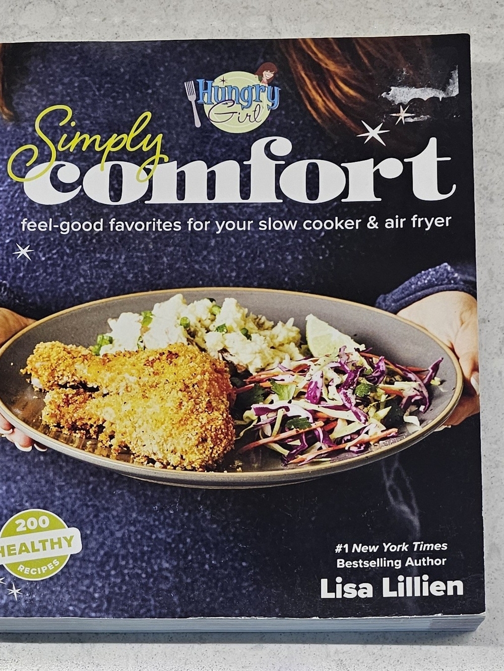 Simply Comfort Cookbook by Lisa Lillien - Navy Cover